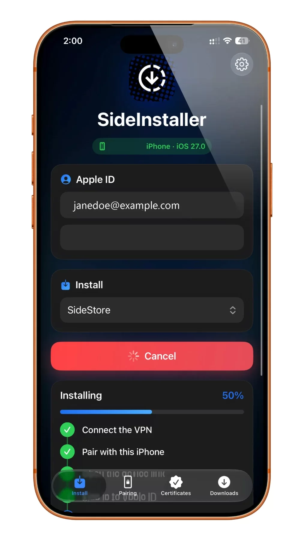 SideInstaller: Cài SideStore và LiveContainer trực tiếp trên iPhone, không cần máy tính